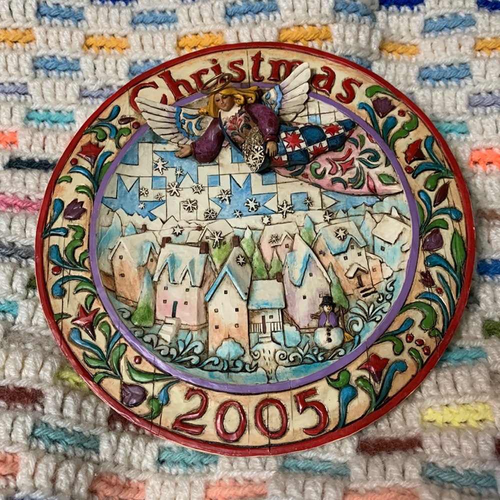 Jim Shore Holiday 2005, hanging 3D plate